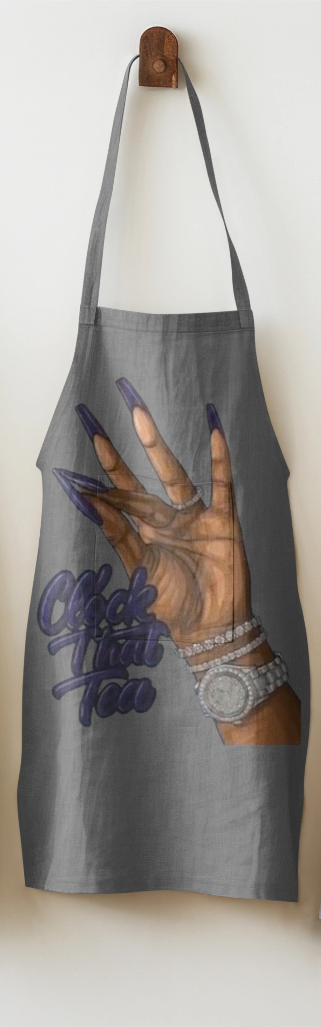 Clock That Tea Apron