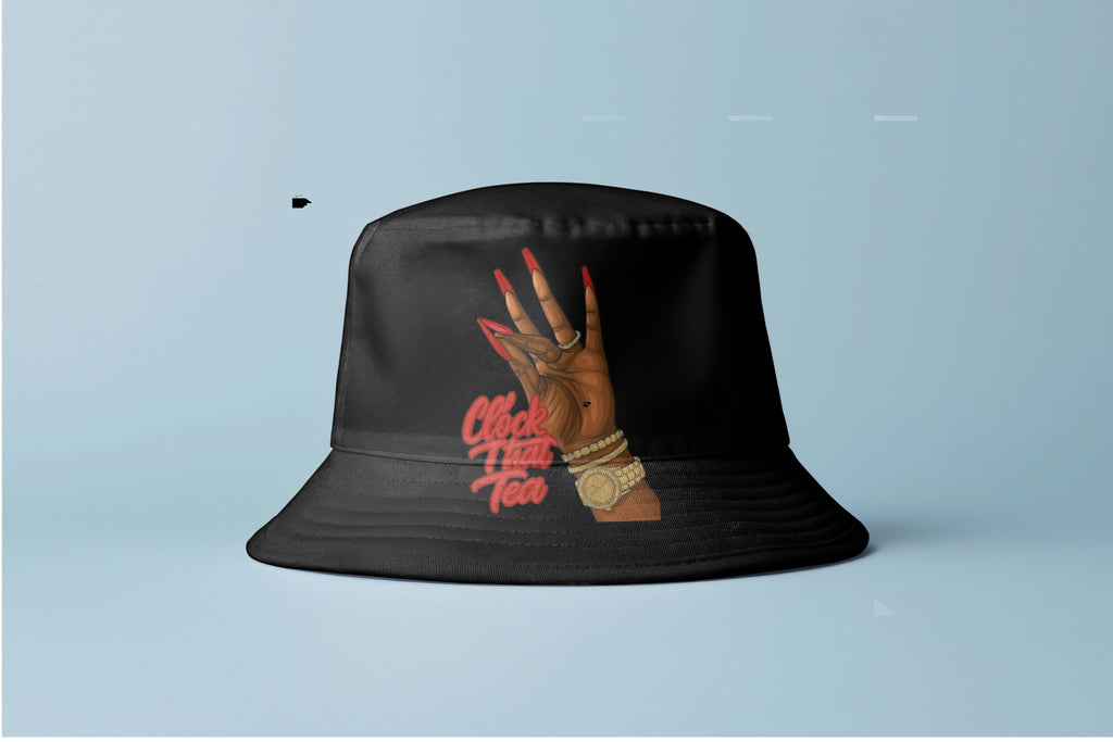 Clock That Tea Bucket Hat