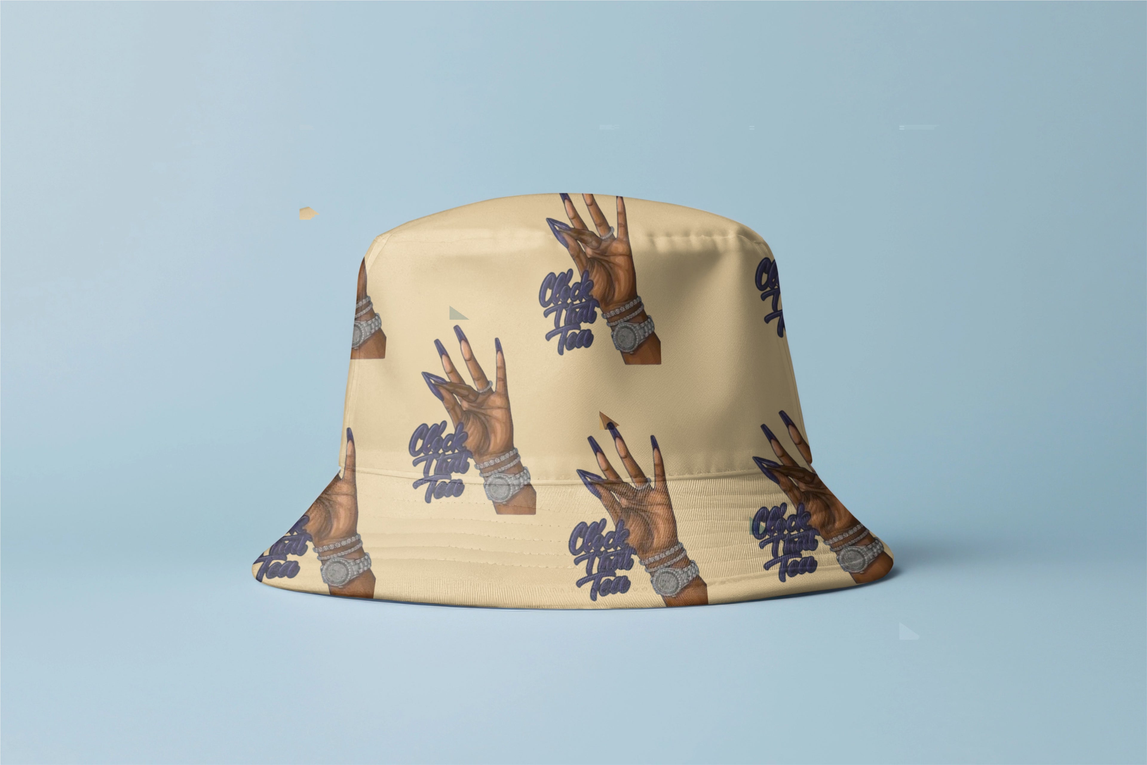 Clock That Tea Bucket Hat Multiprint
